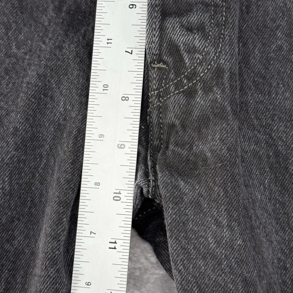 Levis Mens 501 Jeans Original Fit 100% Cotton Denim Button Fly Straight 34 Black